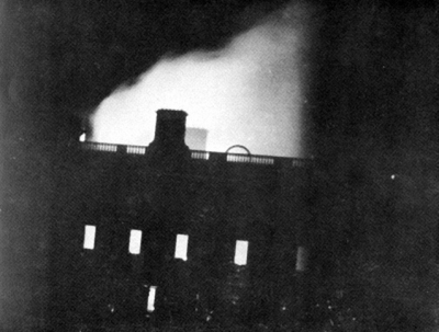 Assembly Rooms burning