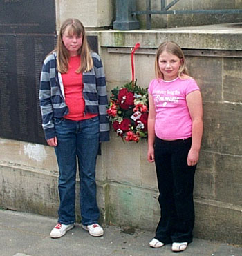 Laying the wreath