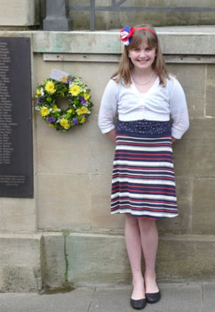 Laying the wreath