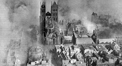 Lubeck bombed