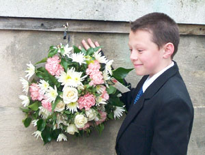 Laying the wreath