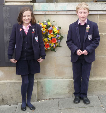 Laying the wreath