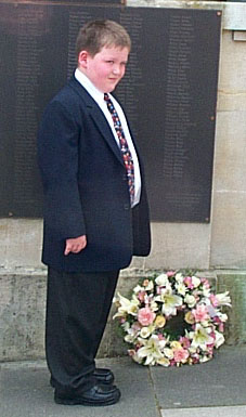 Laying the wreath