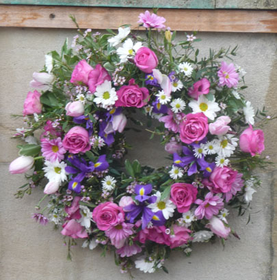 Her wreath