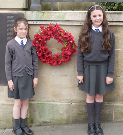 laying the wreath