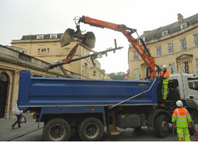 Into the lorry