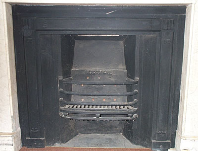 Hall fireplace