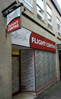 Flight Centre signs