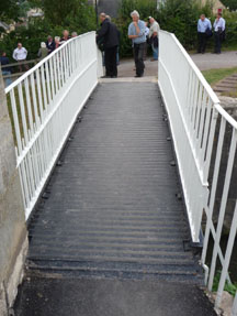 Restored footway