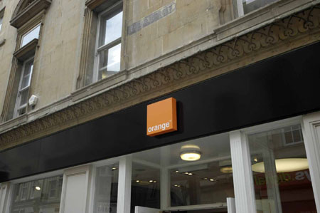 Orange shopfront