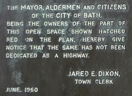 Plaque text