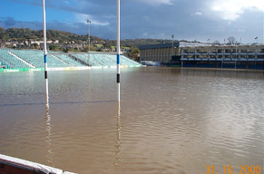 Flooded pitch