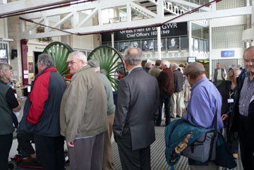 Crowd entering