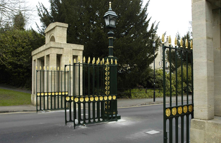 Restored Marlborough Lane gates